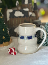 Snowmen Mug -Color scarf Blue and Light Blue