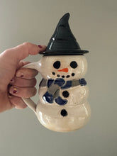 Magical Snowmen Mugs -Color scarf Blue and Gray (R)