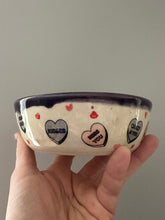Valentines Heart Bowl Purple