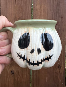 White Jack-o-lantern Mug