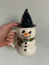 Magical Snowmen Mugs -Color scarf  Green and Gray (S)