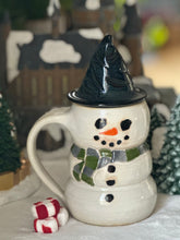 Magical Snowmen Mugs -Color scarf  Green and Gray (S)