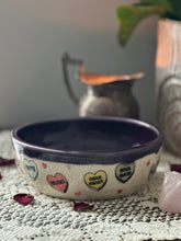 Valentines Heart Bowl Purple