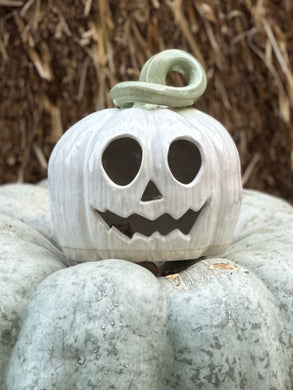 White Jack-o-lantern luminary